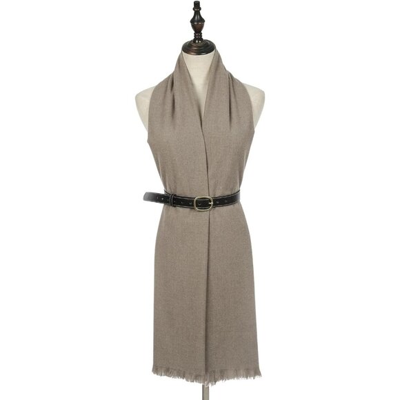 🆕 Women Khaki Wedding Evening Dress Pashmina Shawl Winter Foulard Femme Wraps - Picture 2 of 7